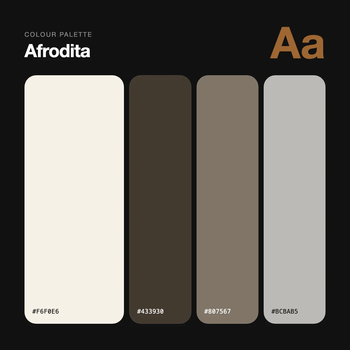 Afrodita colour palette