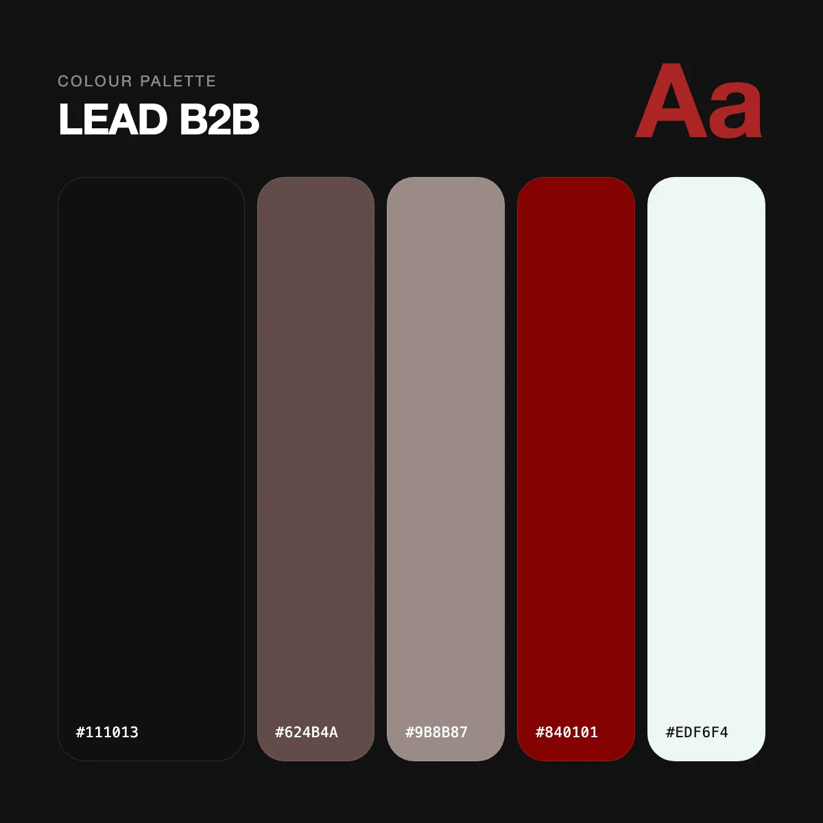 LEAD B2B colour palette