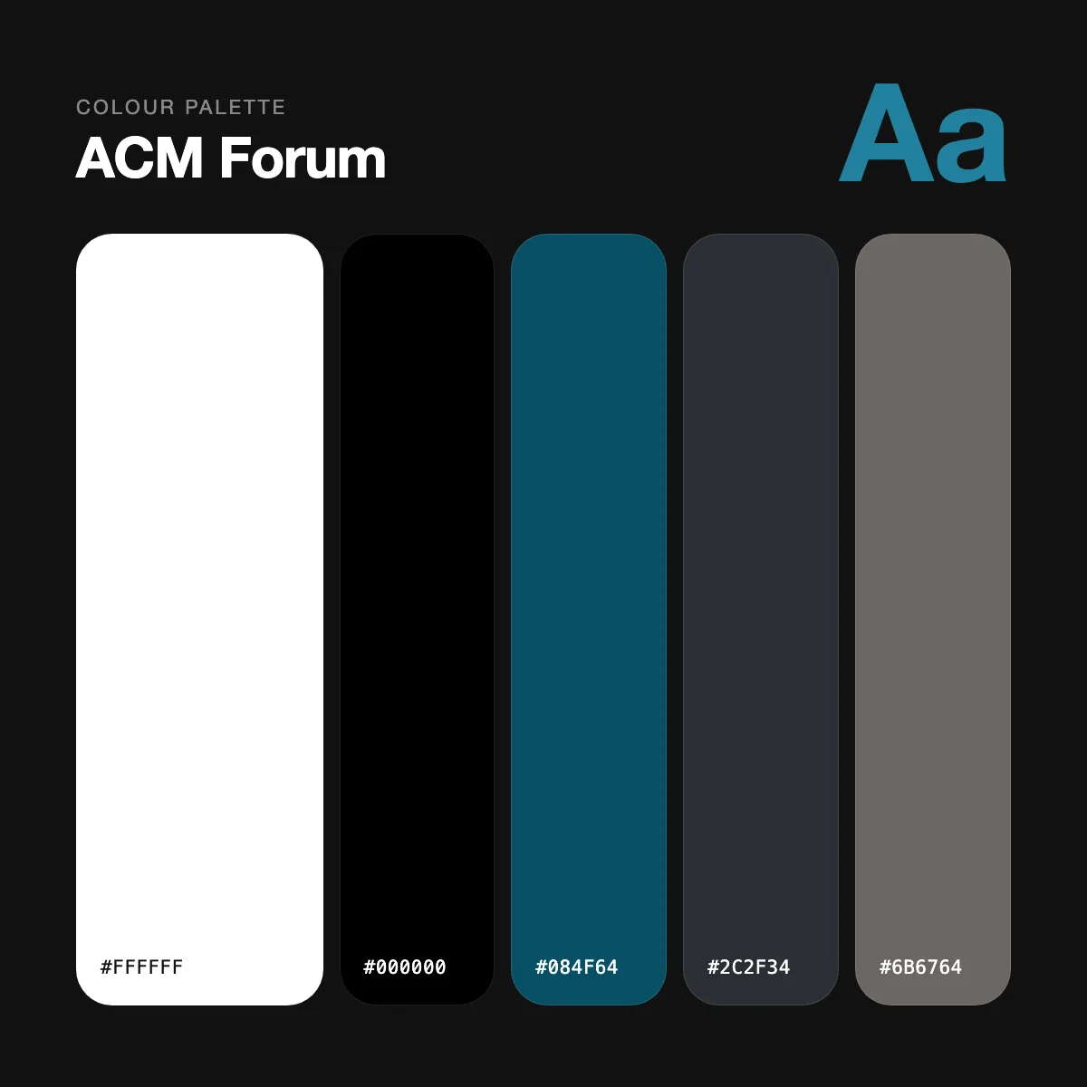 ACM Forum colour palette