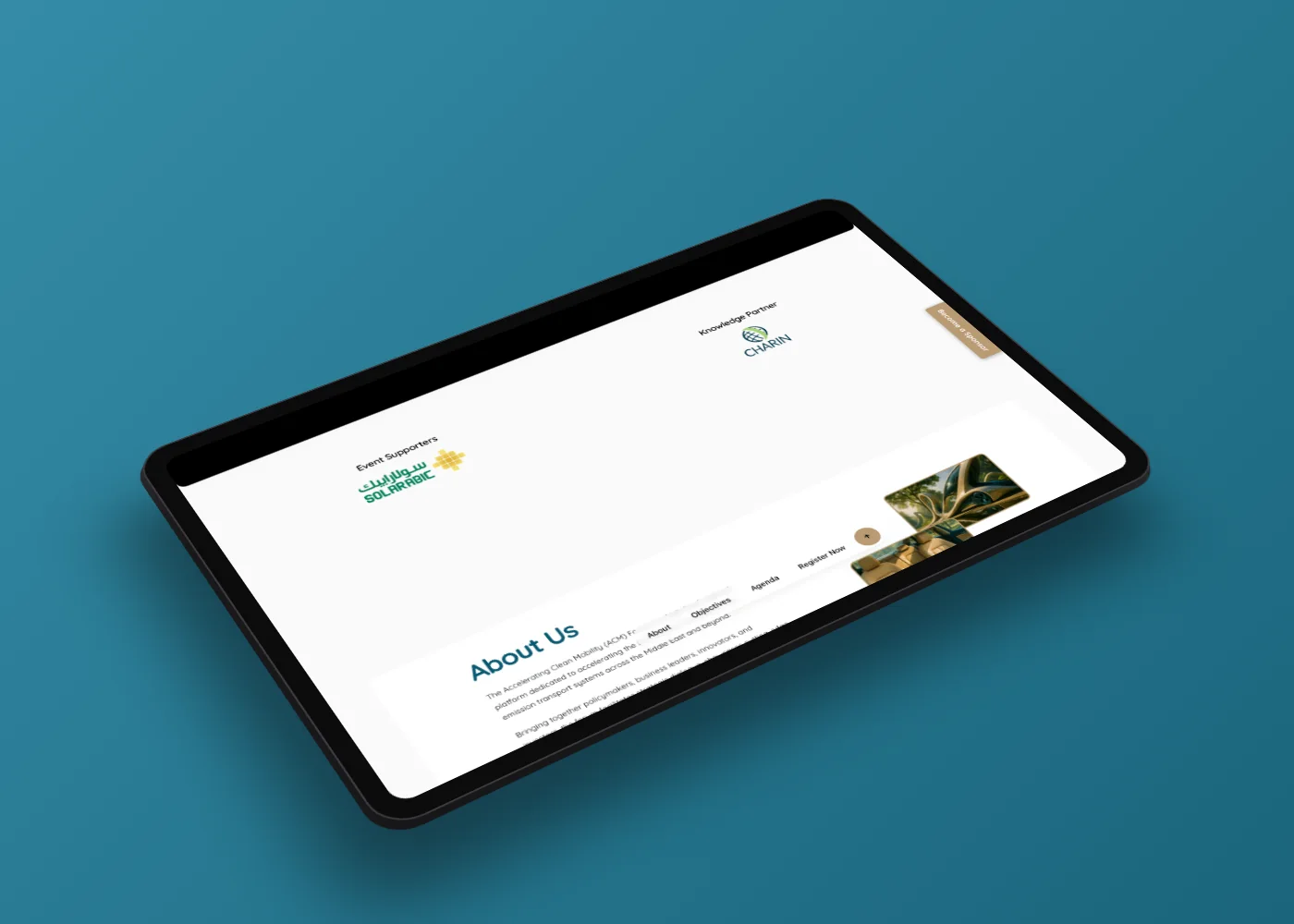 ACM Forum inner section on a tablet