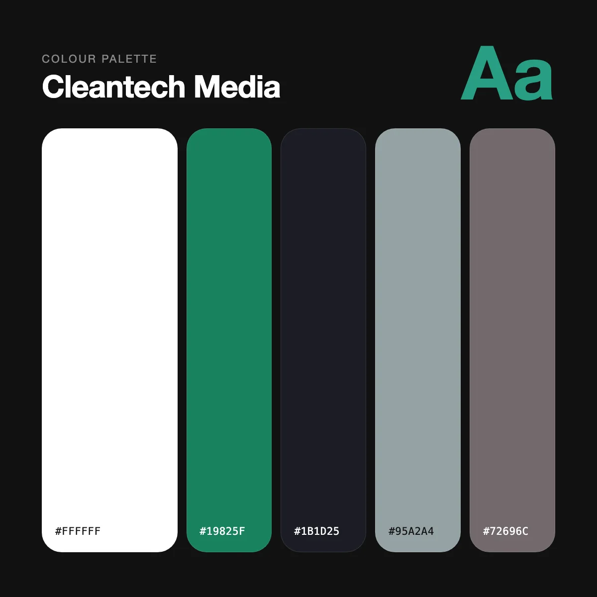 Cleantech Media colour palette