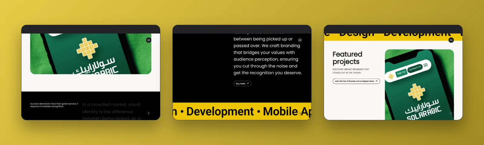 More sections of the Positive Designers website