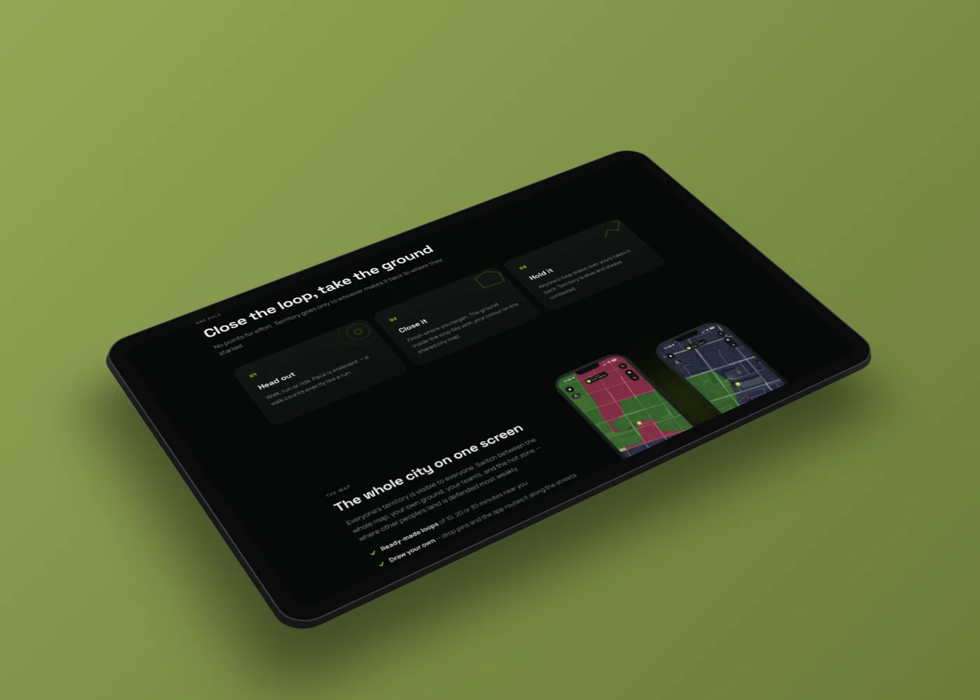RNZN inner section on a tablet